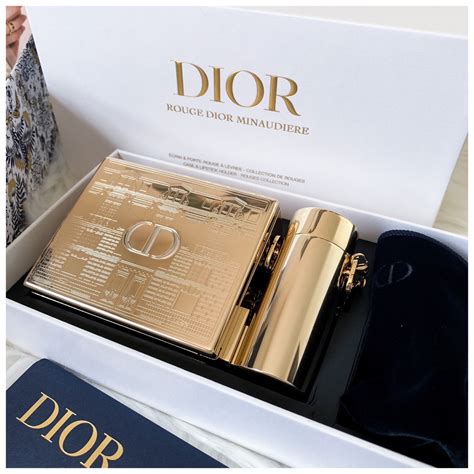 dior limited edition rouge minaudiere clutch and lipstick set